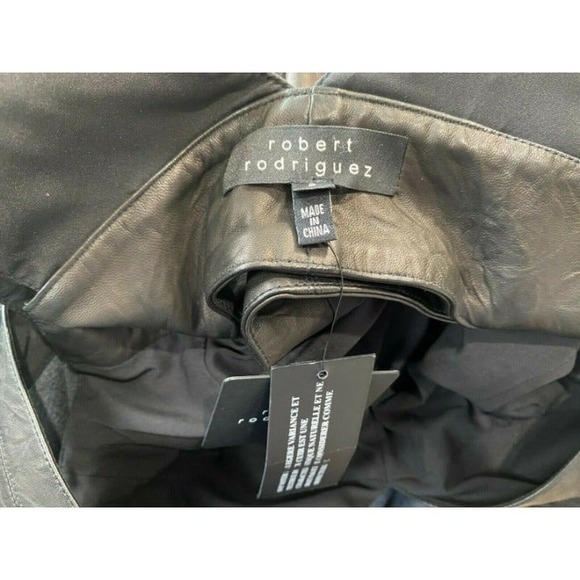 Robert Rodriguez leather Black dress size 2 New! - Picture 6 of 6